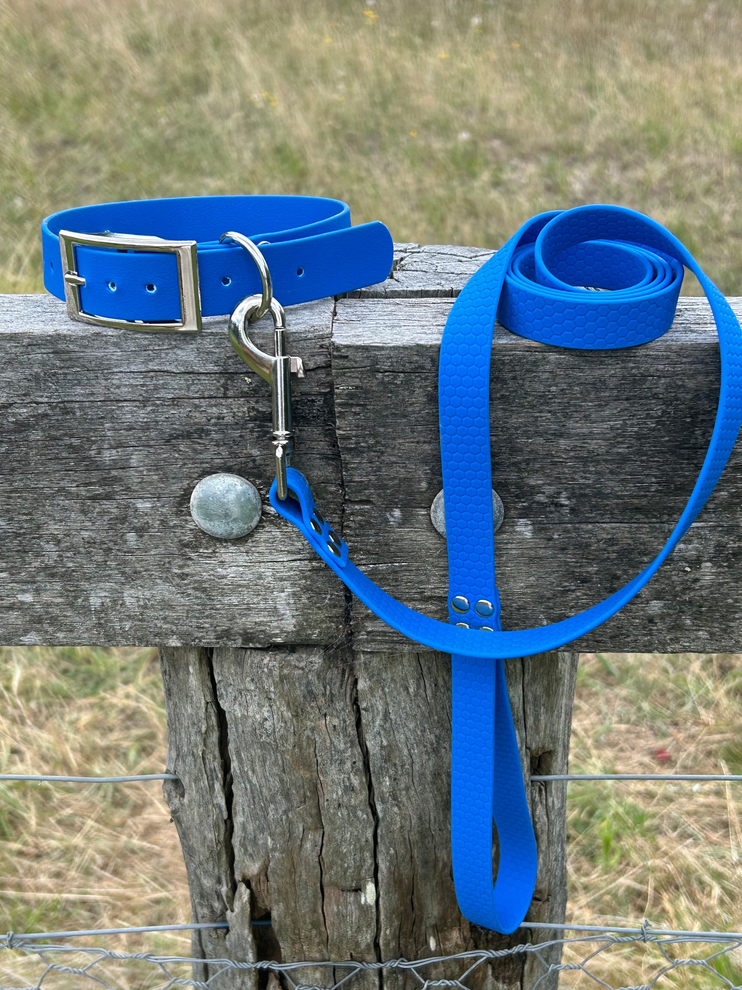 Waterproof PVC Dog Collar and Lead Set – Save 10% | Handmade Australia