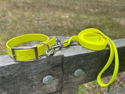 Waterproof PVC Dog Collar and Lead Set – Save 10% | Handmade Australia