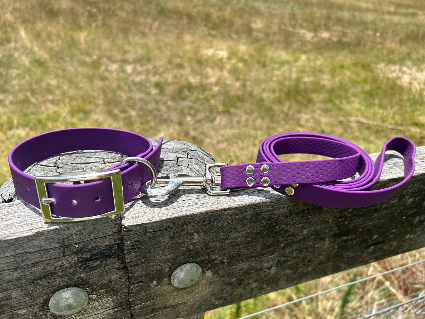 Waterproof PVC Dog Collar and Lead Set – Save 10% | Handmade Australia
