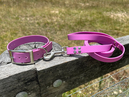 Waterproof PVC Dog Collar and Lead Set – Save 10% | Handmade Australia