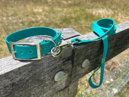 Waterproof PVC Dog Collar and Lead Set – Save 10% | Handmade Australia