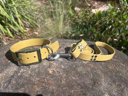 Waterproof PVC Dog Collar and Lead Set – Save 10% | Handmade Australia