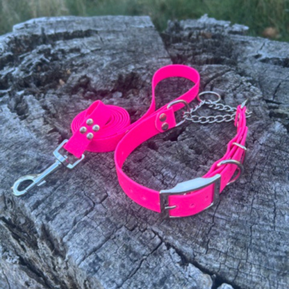 Waterproof Martingale Collar and Lead Set – Adjustable No-Slip | Sighthound Bundle